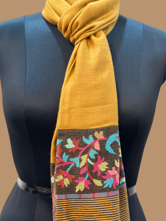 Ultra fine Pala Motif Pashmina Stole.