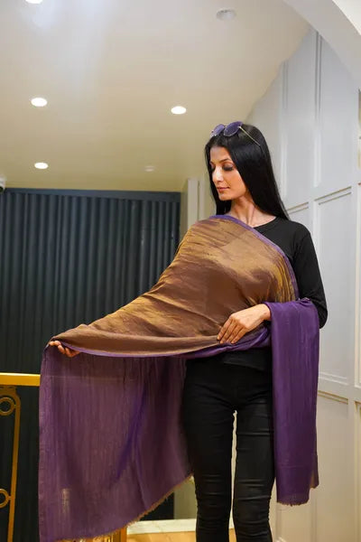 Purple Moonlight Reversible Stole