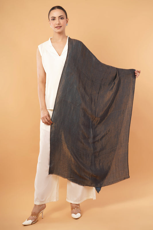 ELITE MOONLIGHT ZARI REVERSIBLE STOLE