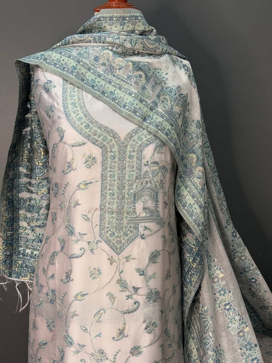 Regal Loom Shahi Resham: Pure Kani Silk Suit