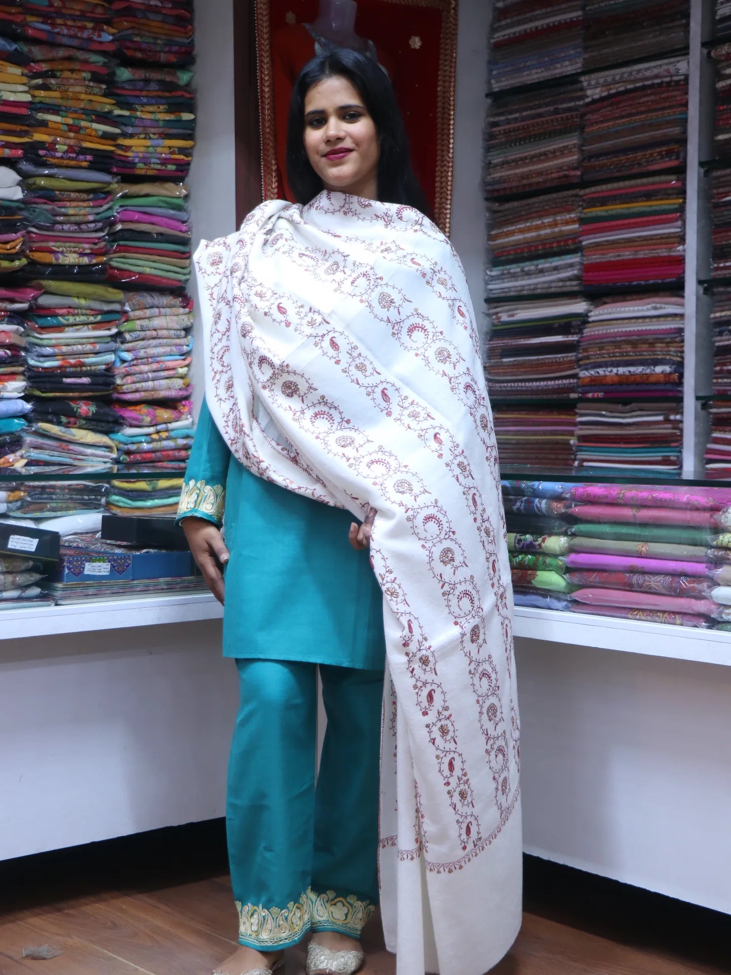 Women's Suzni hand-embroidered Shawls..