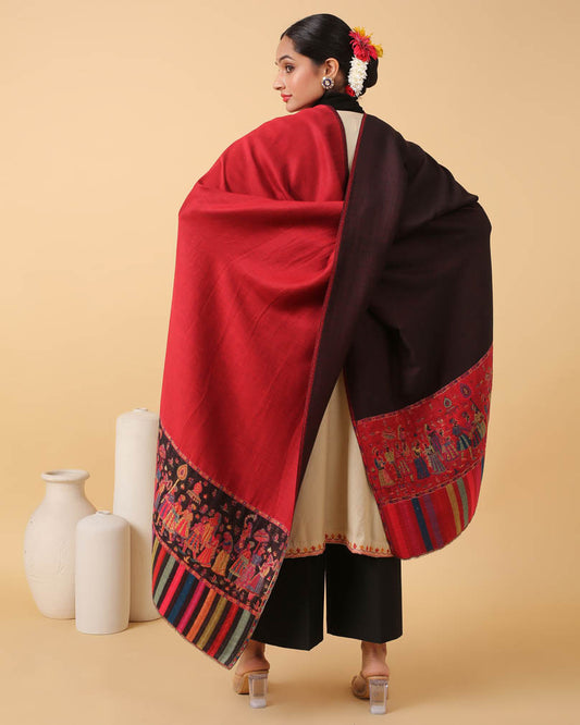 Baraat Border Reversible Shawl