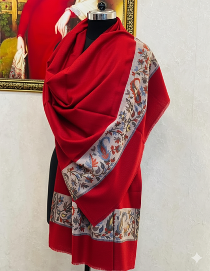 Ultra fine Pala Motif Pashmina Stole.