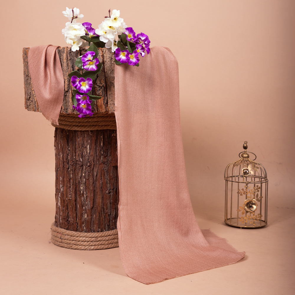 CARAMEL Solid Pashmina Stole | KHE