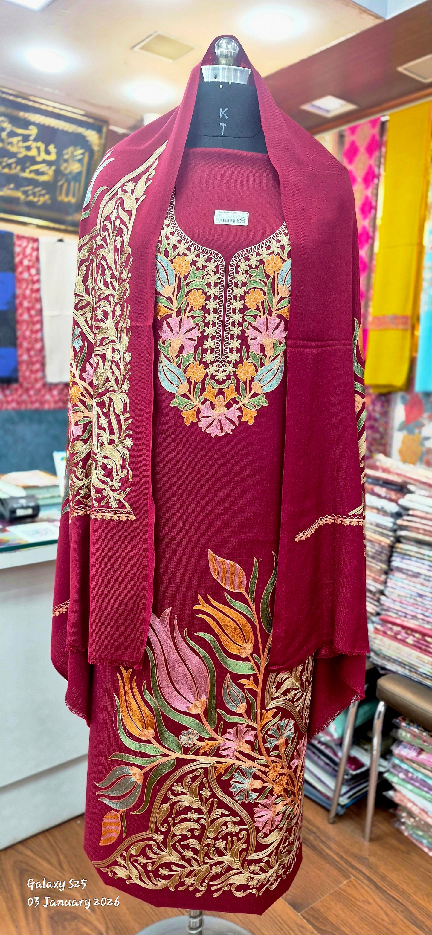 Pashmina 3pcs Unattached  Suit set..