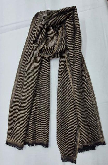 Checkered Jamawar Men’s Woollen Muffler