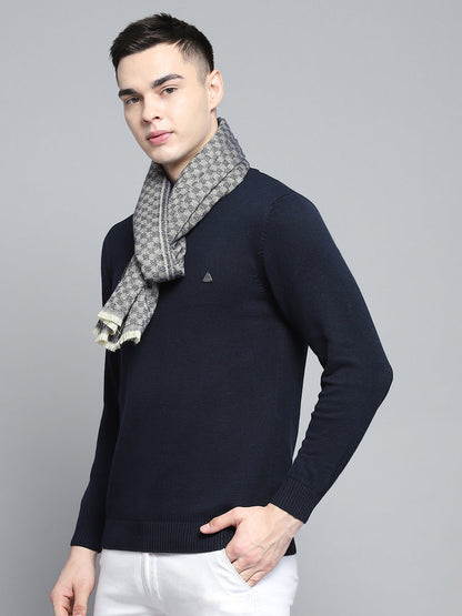 Checkered Jamawar Men’s Woollen Muffler