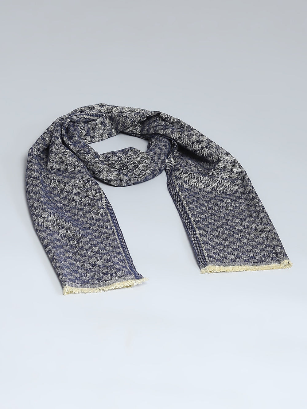 Checkered Jamawar Men’s Woollen Muffler