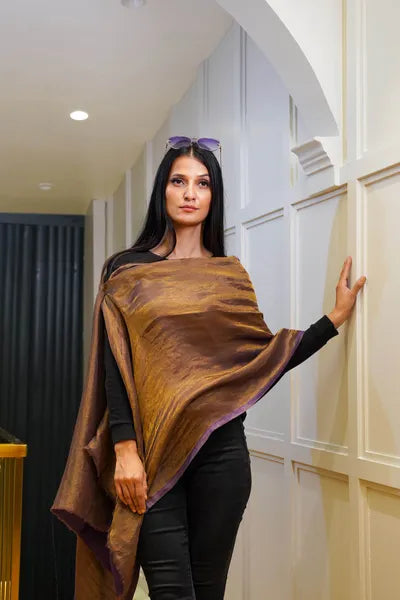 Purple Moonlight Reversible Stole