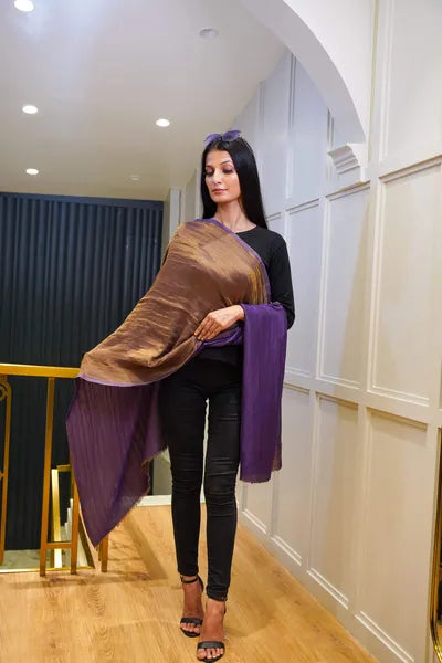 Purple Moonlight Reversible Stole