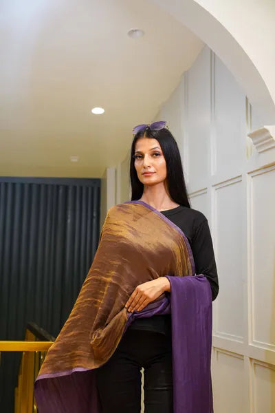 Purple Moonlight Reversible Stole