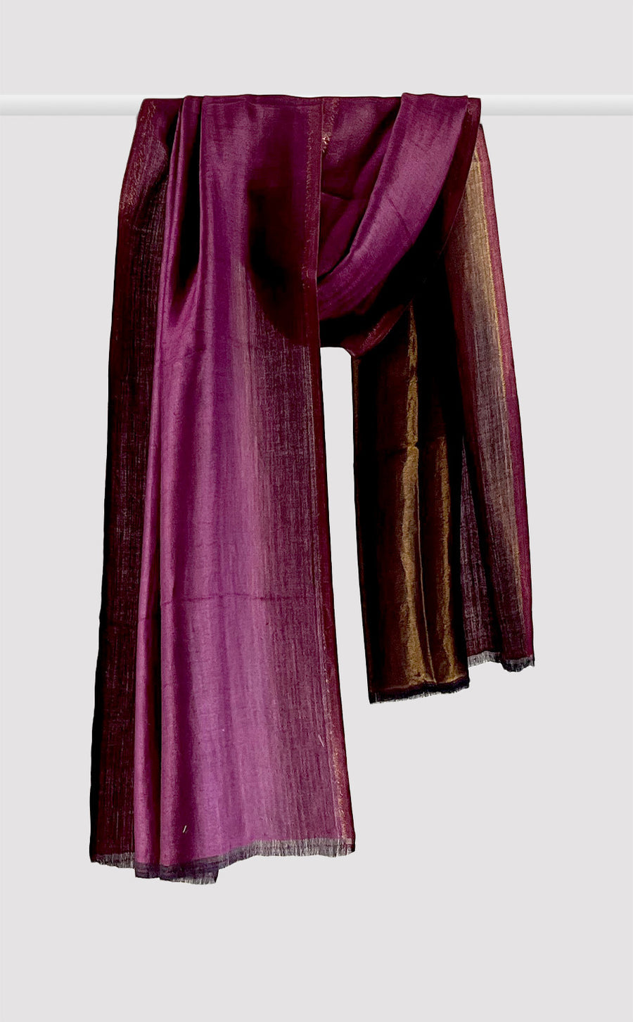 Moonlight  Reversible Stole - Midnight Purple