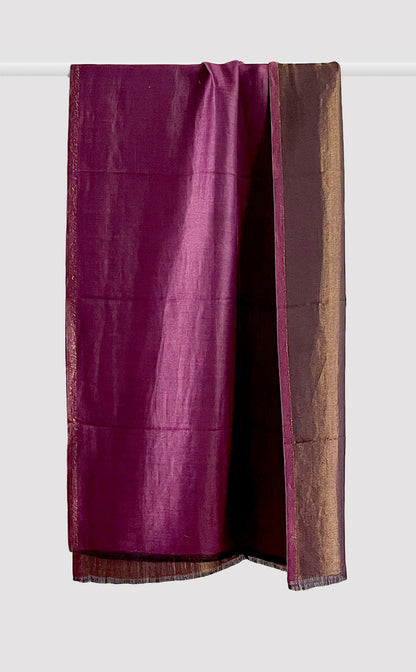 Moonlight  Reversible Stole - Midnight Purple
