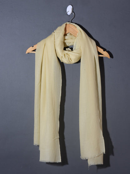 IVORY Solid Pashmina Stole | KHE