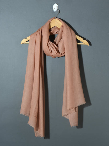 CARAMEL Solid Pashmina Stole | KHE