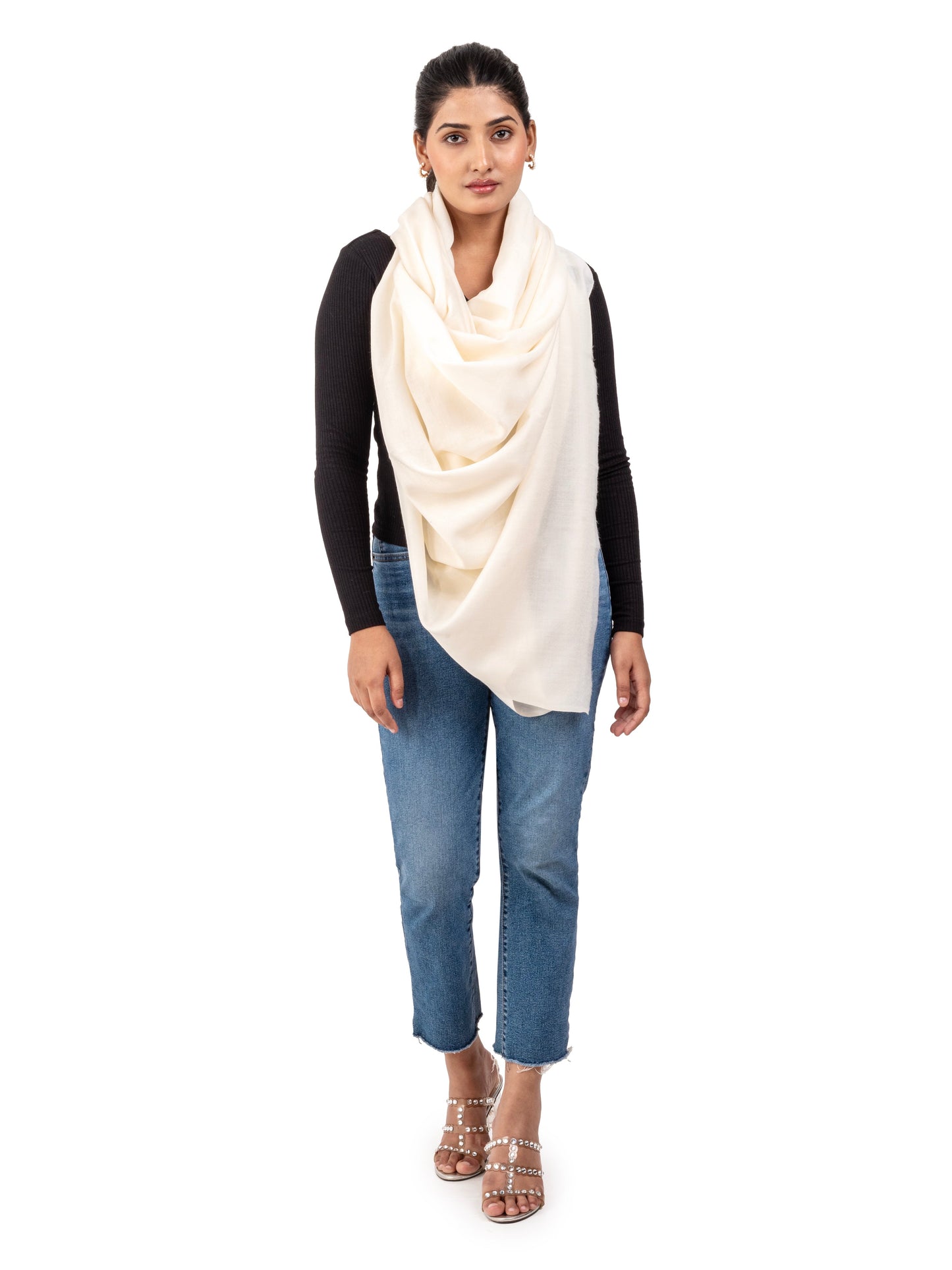 Women Luxurious Classic Plain Shawl