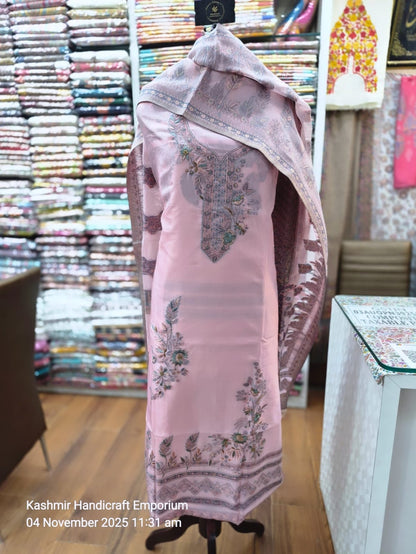 💫💫Shahi Resham by Regal Loom __Pure Kashmiri silk woven suit .