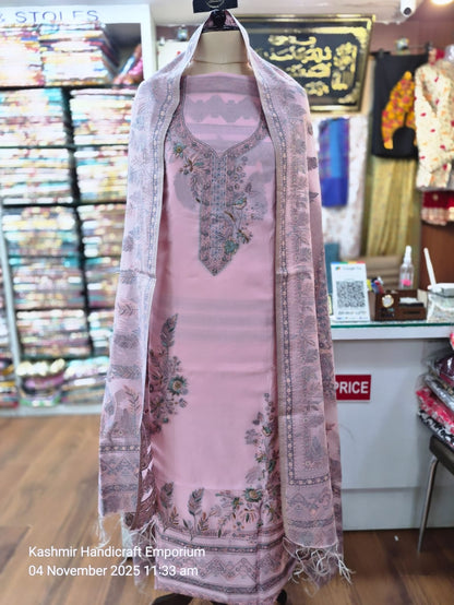 💫💫Shahi Resham by Regal Loom __Pure Kashmiri silk woven suit .