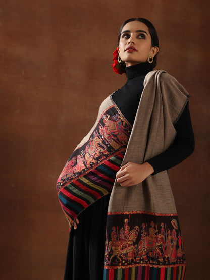 Baraat Border Reversible Shawl